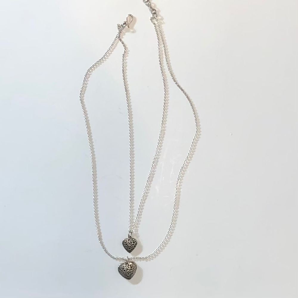 Ilaria Peru Heart Doble Necklace & Earrings 950 - Picture 9 of 9